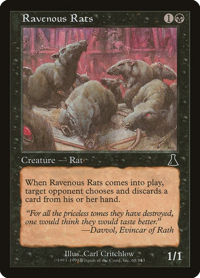 Image for Ravenous Rats (68) [Urza's Destiny]