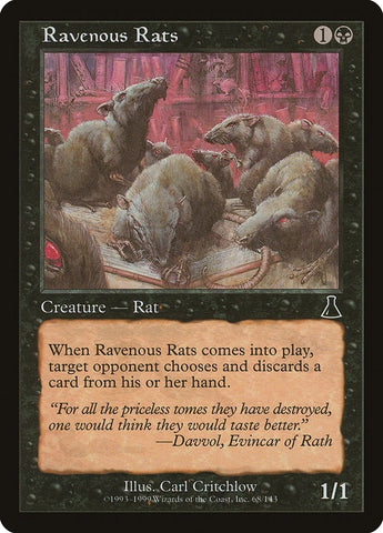Image for Ravenous Rats (68) [Urza's Destiny]