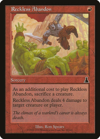 Image for Reckless Abandon (94) [Urza's Destiny]