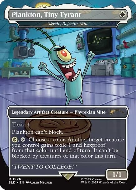 Image for Plankton, Tiny Tyrant - Skrelv, Defector Mite (1926) - Magic: The Gathering
