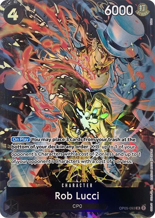 Image for Rob Lucci (Illustration Box EX) (OP05-093) - One Piece Card Game