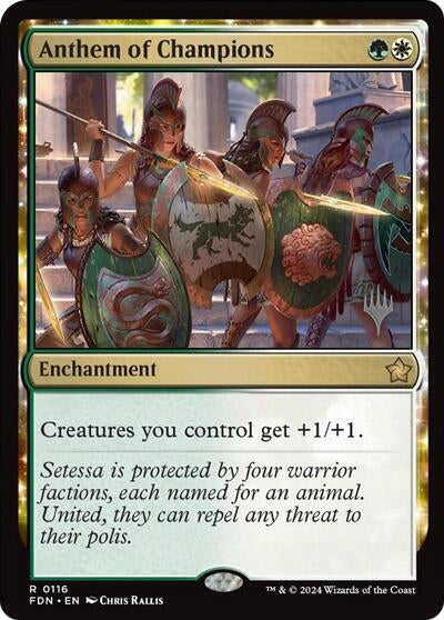 Image for Anthem of Champions (116) [Promo Pack: Aetherdrift] - Magic: The Gathering