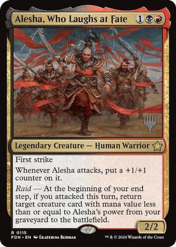 Image for Alesha, Who Laughs at Fate (115) [Promo Pack: Aetherdrift] - Magic: The Gathering