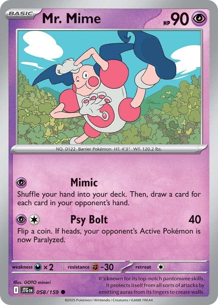 Image for Mr. Mime (058/159) - Pokemon