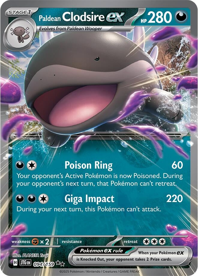 Image for Paldean Clodsire ex (094/159) - Pokemon