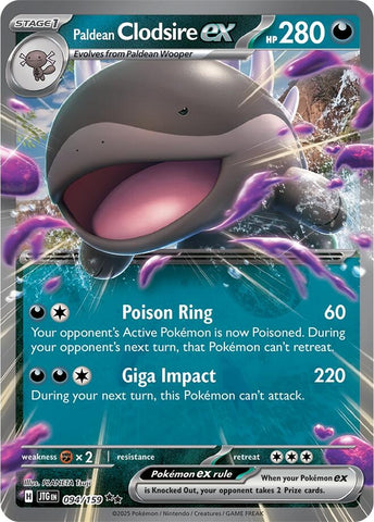 Image for Paldean Clodsire ex (094/159) - Pokemon