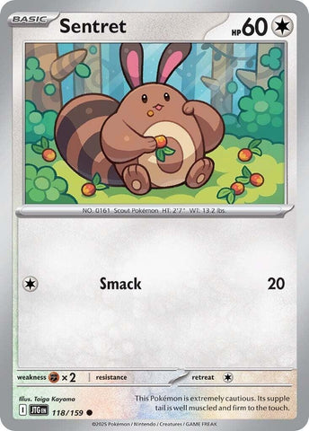 Image for Sentret (118/159) - Pokemon