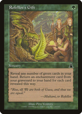 Image for Rofellos's Gift (119) [Urza's Destiny]