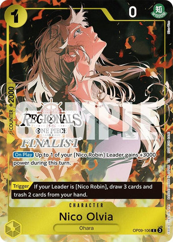 Nico Olvia (Regional Finalist Card Set 2025 Vol.1) (OP09-106) (One Piece Promotion Cards)