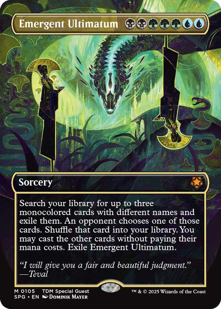 Image for Emergent Ultimatum (Borderless) (105) [Special Guests] - Magic: The Gathering