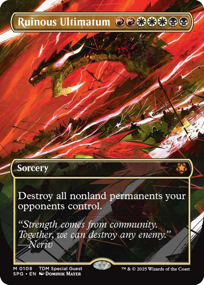 Image for Ruinous Ultimatum (Borderless) (108) [Special Guests] - Magic: The Gathering