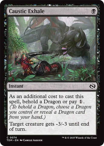 Image for Caustic Exhale (74) (TDM) - Magic: The Gathering