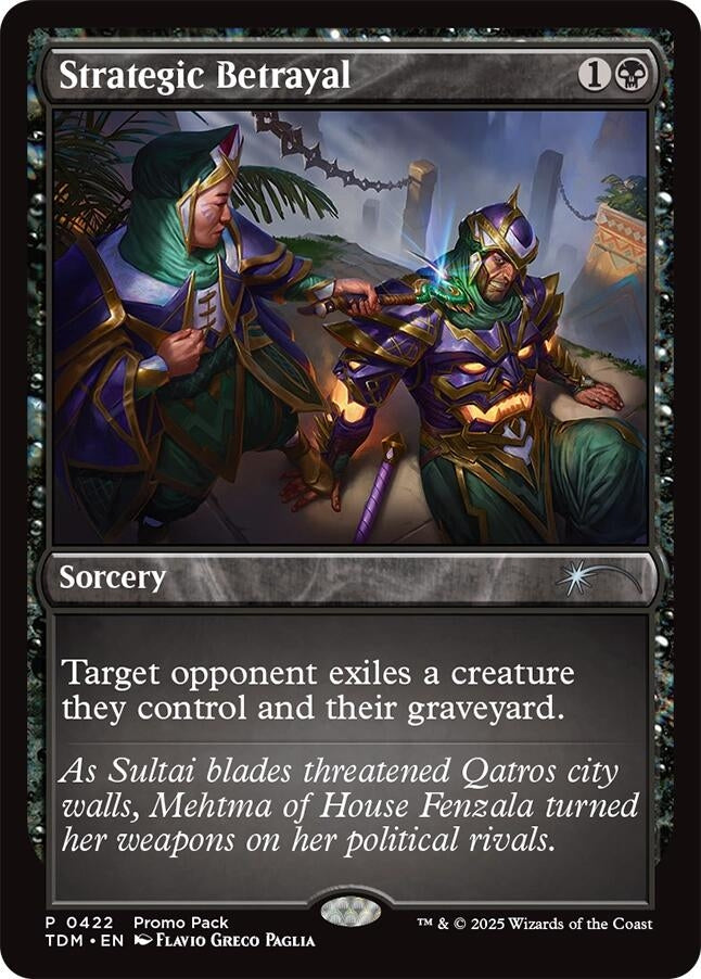 Image for Strategic Betrayal (422) [Promo Pack: Tarkir: Dragonstorm] - Magic: The Gathering