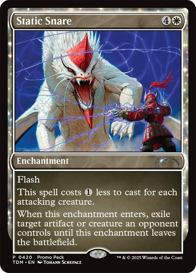 Image for Static Snare (420) [Promo Pack: Tarkir: Dragonstorm] - Magic: The Gathering