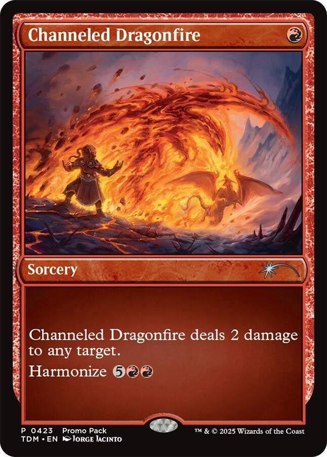 Image for Channeled Dragonfire (423) [Promo Pack: Tarkir: Dragonstorm] - Magic: The Gathering