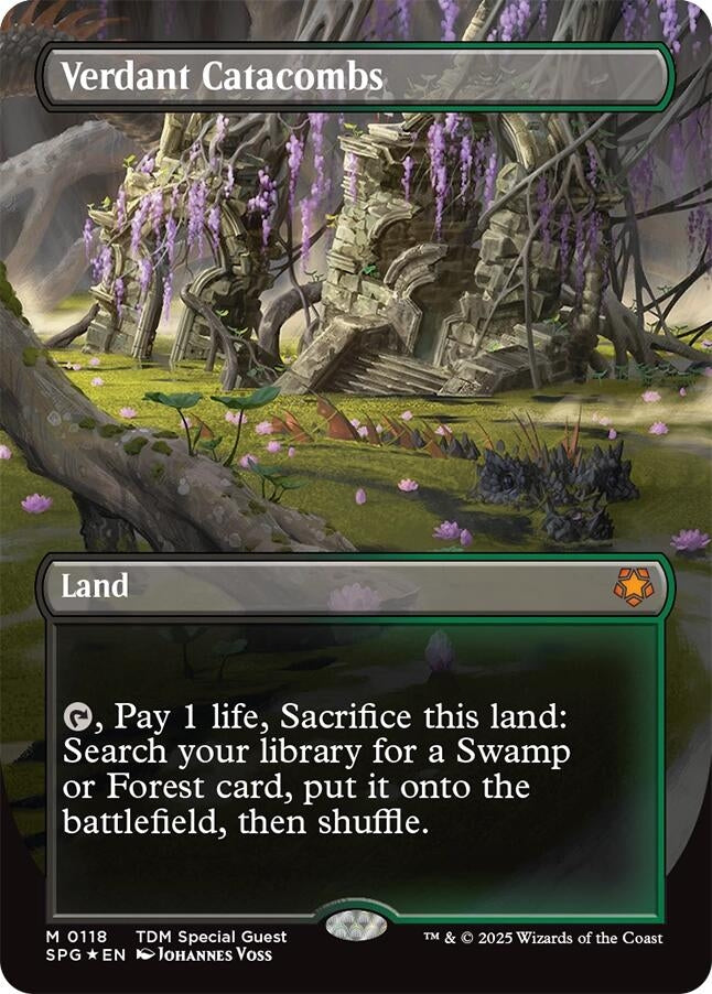 Image for Verdant Catacombs (Borderless) (Dragonscale Foil) (118) [Special Guests] - Magic: The Gathering