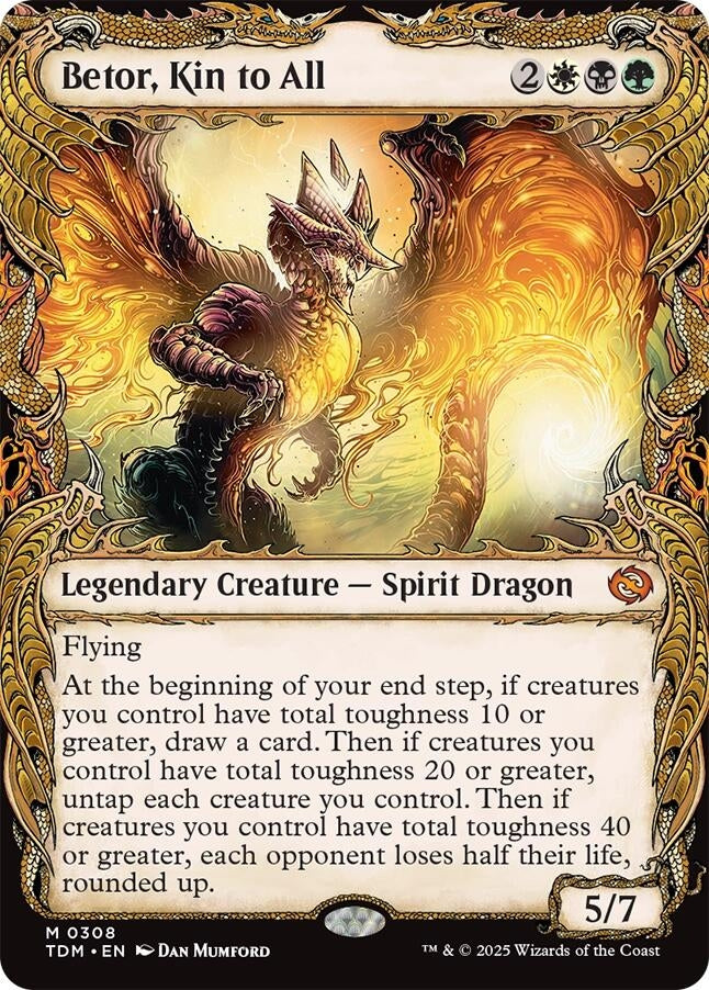 Image for Betor, Kin to All (Showcase) (308) (TDM) - Magic: The Gathering
