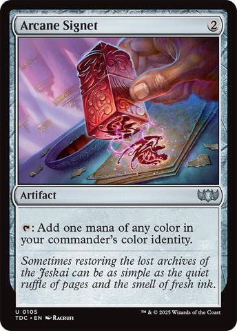 Image for Arcane Signet (105) (TDC) - Magic: The Gathering