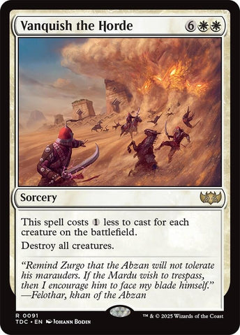 Image for Vanquish the Horde (91) (TDC) - Magic: The Gathering