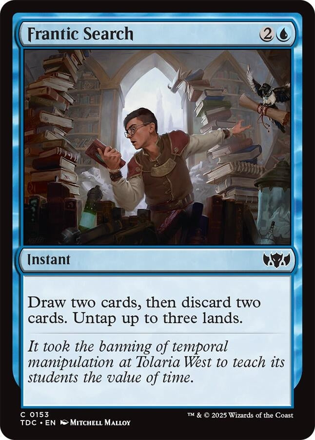 Image for Frantic Search (153) (TDC) - Magic: The Gathering