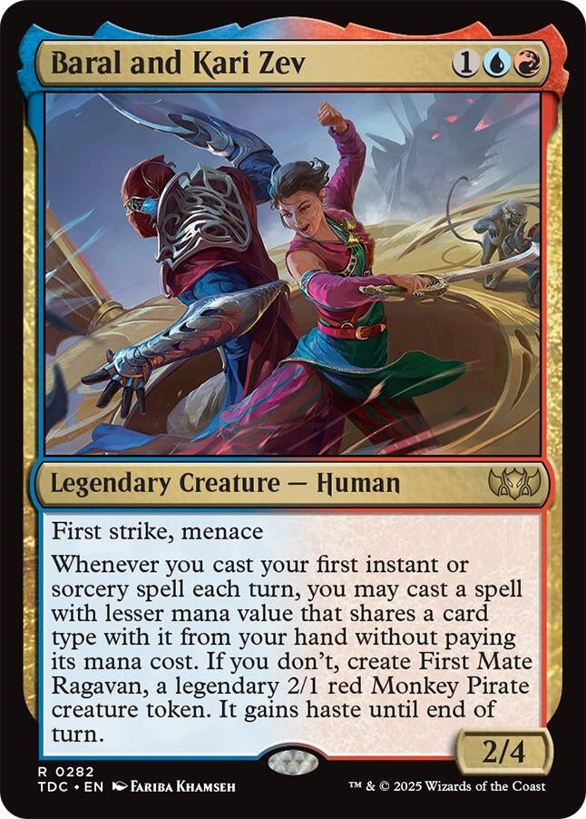 Image for Baral and Kari Zev (282) (TDC) - Magic: The Gathering