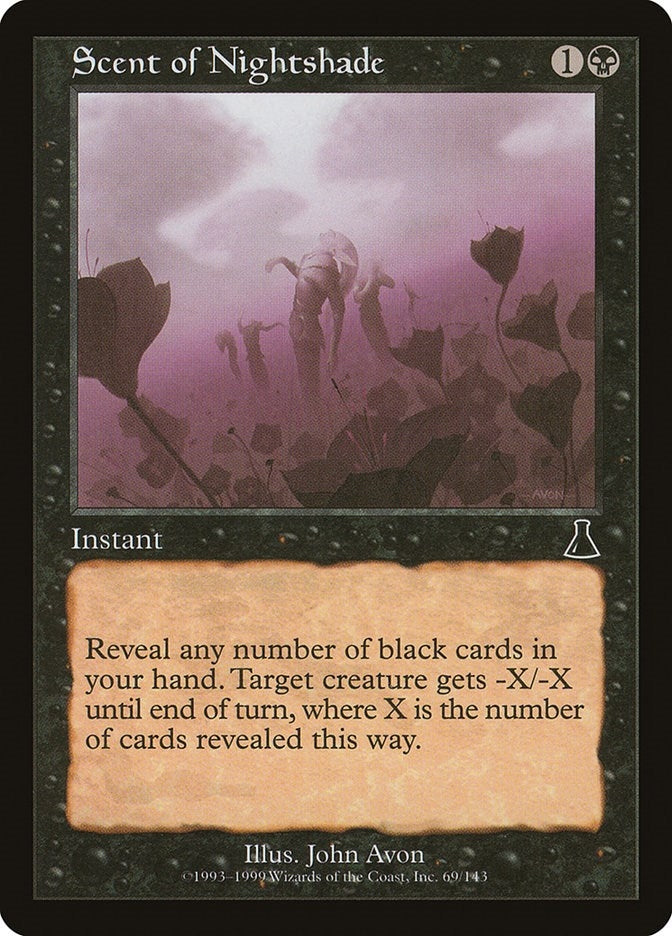 Image for Scent of Nightshade (69) [Urza's Destiny]