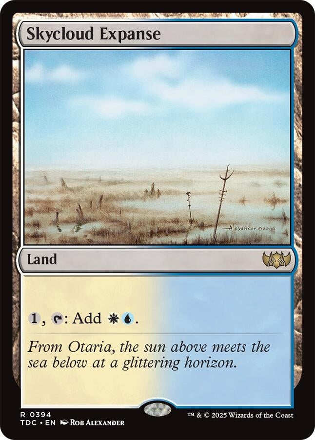 Image for Skycloud Expanse (394) (TDC) - Magic: The Gathering