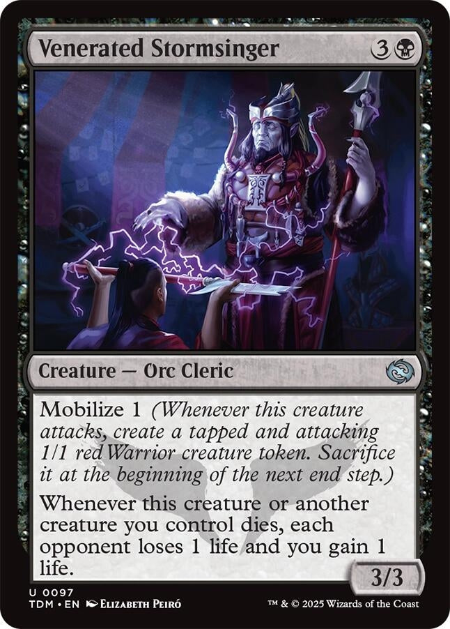 Image for Venerated Stormsinger (97) (TDM) - Magic: The Gathering