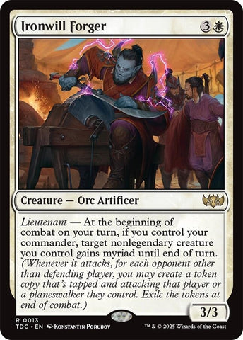 Image for Ironwill Forger (13) (TDC) - Magic: The Gathering