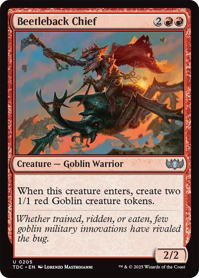 Image for Beetleback Chief (205) (TDC) - Magic: The Gathering
