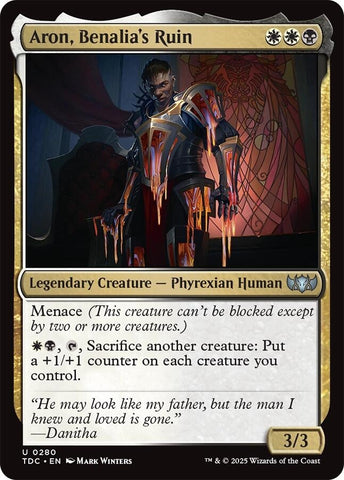 Image for Aron, Benalia's Ruin (280) (TDC) - Magic: The Gathering