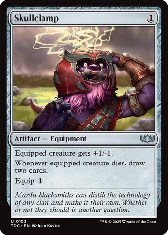 Image for Skullclamp (103) (TDC) - Magic: The Gathering