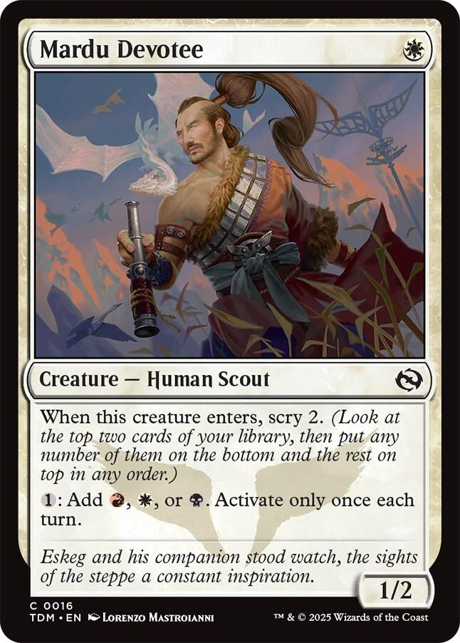 Image for Mardu Devotee (16) (TDM) - Magic: The Gathering