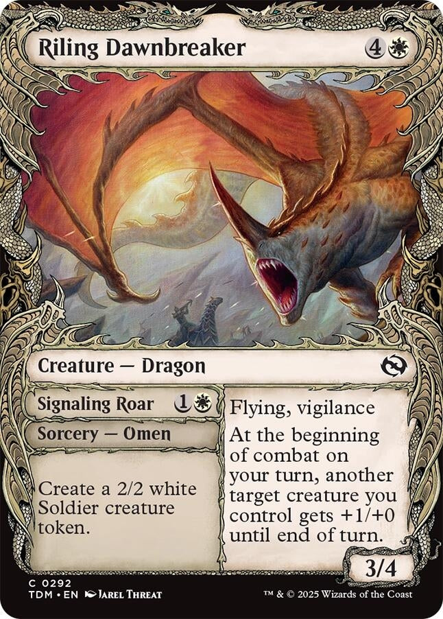 Image for Riling Dawnbreaker (Showcase) (292) (TDM) - Magic: The Gathering