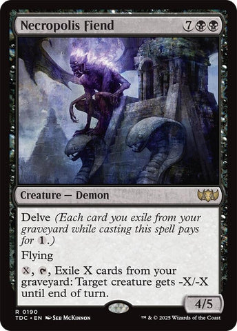 Image for Necropolis Fiend (190) (TDC) - Magic: The Gathering