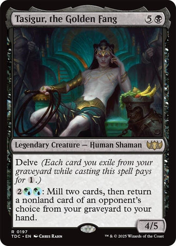Image for Tasigur, the Golden Fang (197) (TDC) - Magic: The Gathering