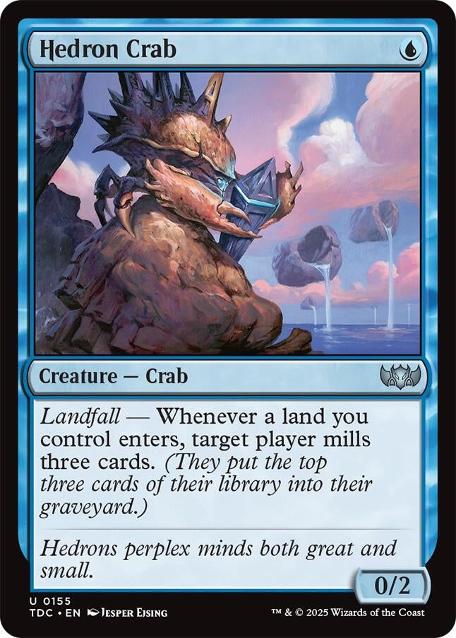 Image for Hedron Crab (155) (TDC) - Magic: The Gathering