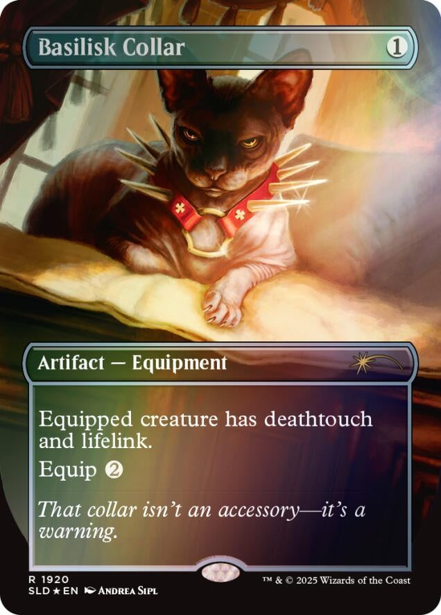 Image for Basilisk Collar (1920) (Rainbow Foil) (1920) [Secret Lair Drop Series] - Magic: The Gathering