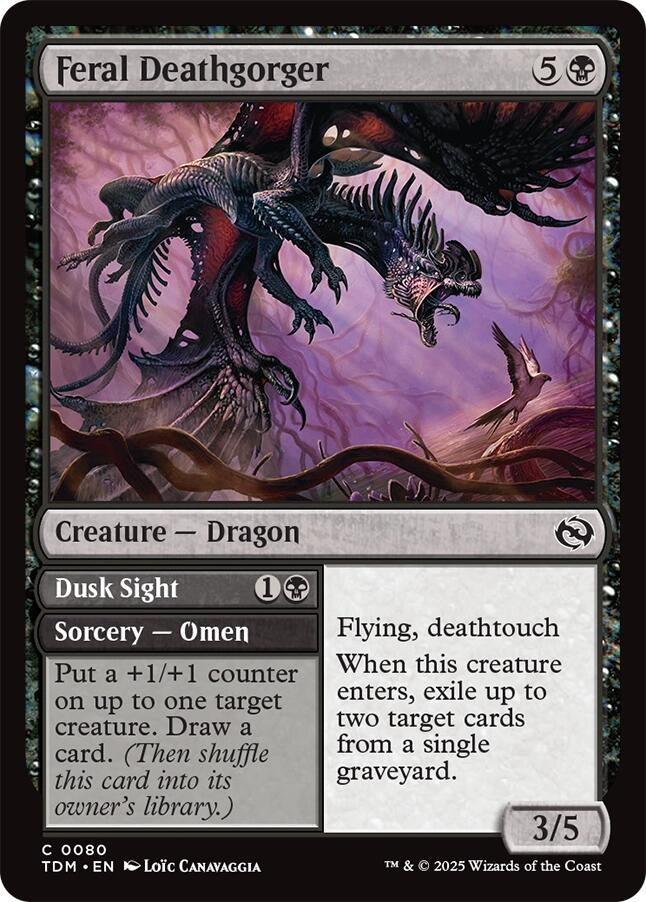 Image for Feral Deathgorger (80) (TDM) - Magic: The Gathering