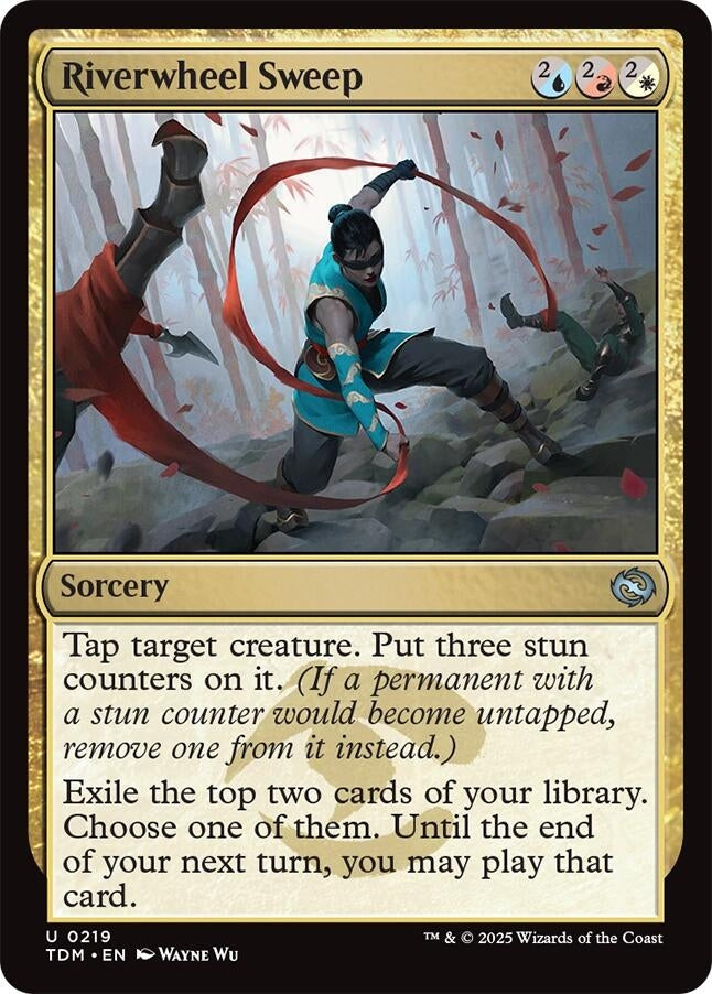 Image for Riverwheel Sweep (219) (TDM) - Magic: The Gathering