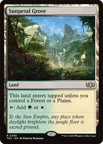 Image for Sunpetal Grove (399) (TDC) - Magic: The Gathering