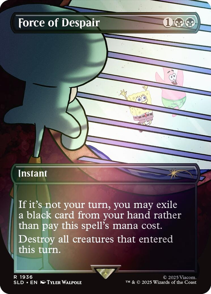 Image for Force of Despair (Rainbow Foil) (1936) [Secret Lair Drop Series] - Magic: The Gathering