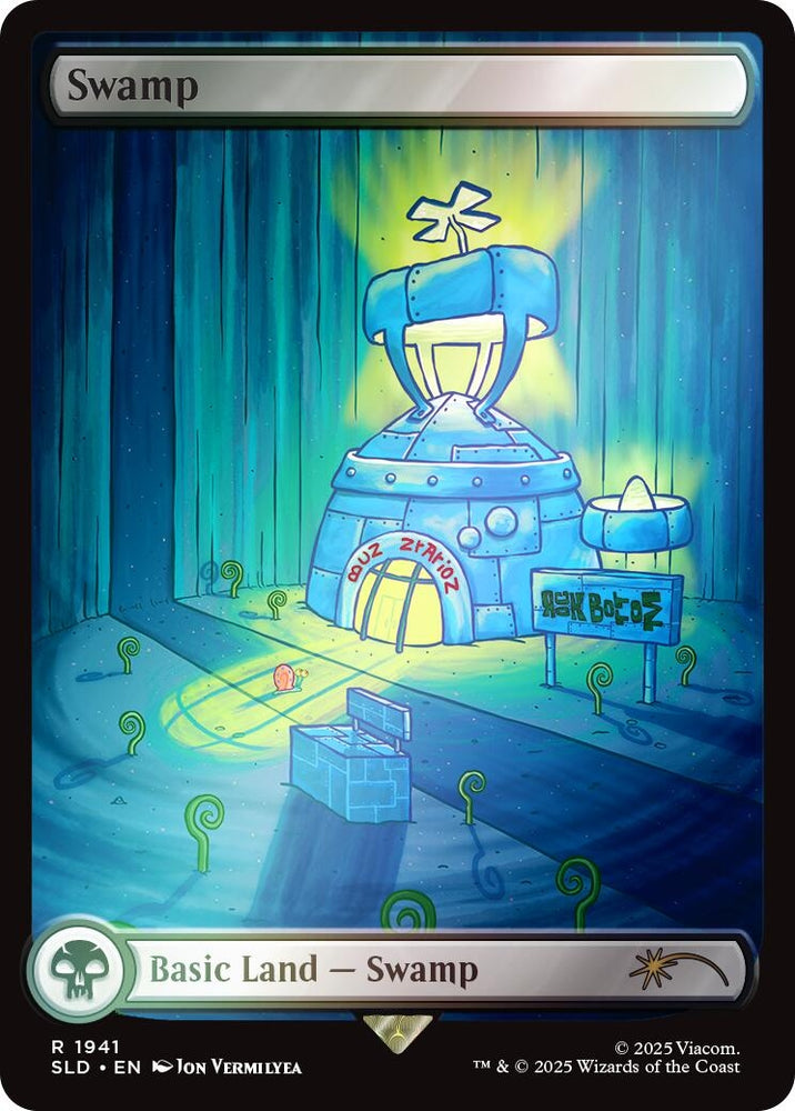 Image for Swamp (1941) (Rainbow Foil) (1941) - Magic: The Gathering