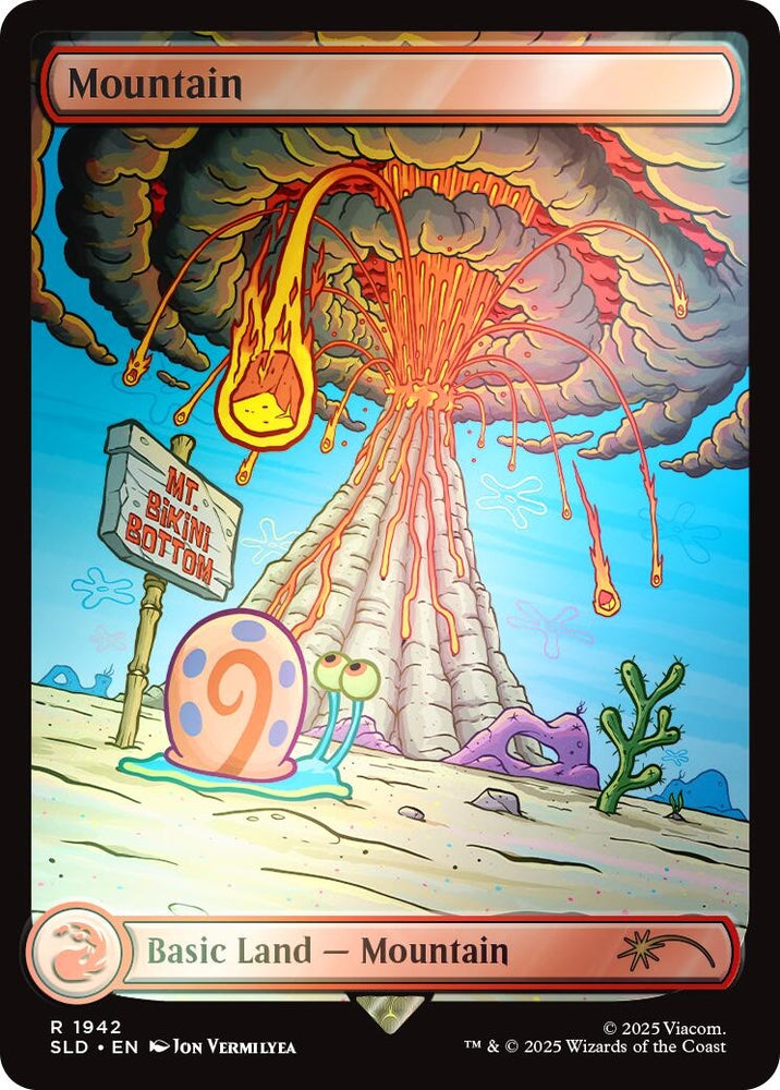 Image for Mountain (1942) (Rainbow Foil) (1942) [Secret Lair Drop Series] - Magic: The Gathering