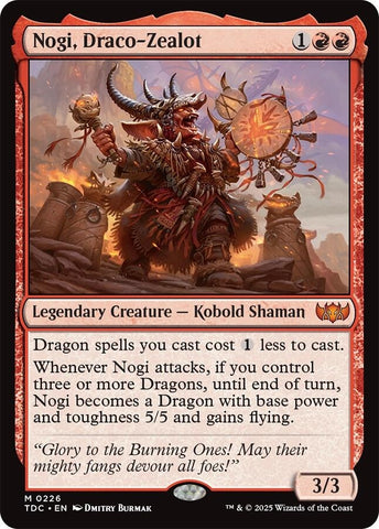 Image for Nogi, Draco-Zealot (226) (TDC) - Magic: The Gathering