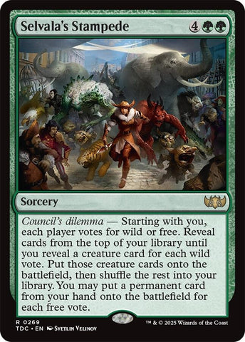 Image for Selvala's Stampede (269) (TDC) - Magic: The Gathering