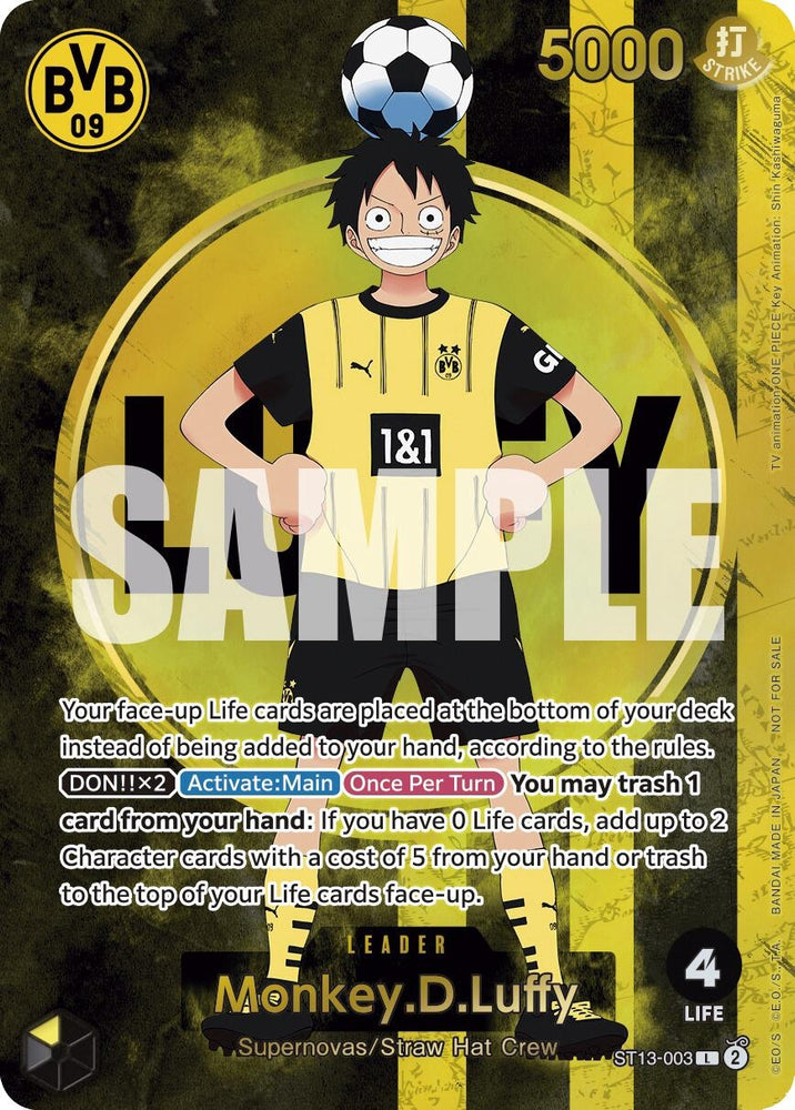 Monkey.D.Luffy (BVB x One Piece Campaign) (ST13-003) (One Piece Promotion Cards)