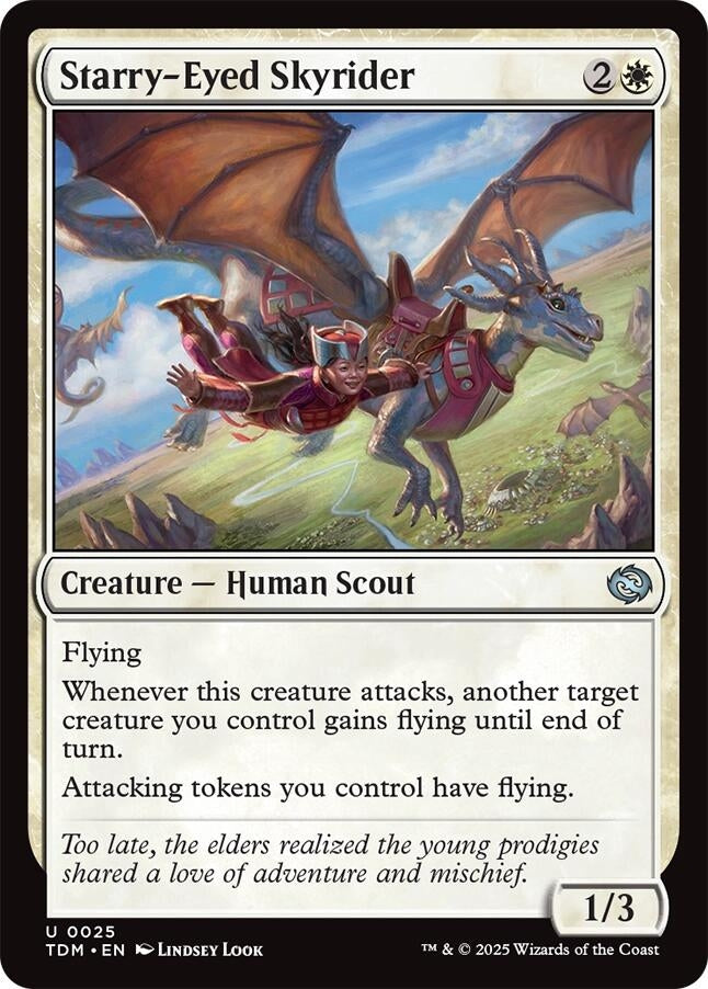 Starry - Eyed Skyrider (25) [Tarkir: Dragonstorm]