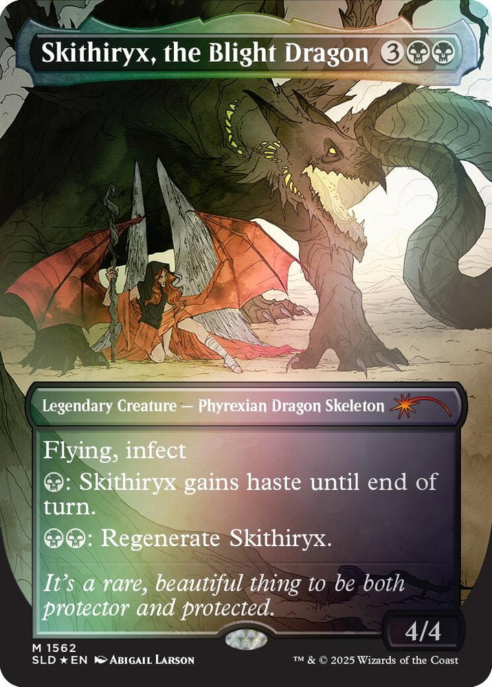 Image for Skithiryx, the Blight Dragon (Rainbow Foil) (1562) [Secret Lair Drop Series] - Magic: The Gathering
