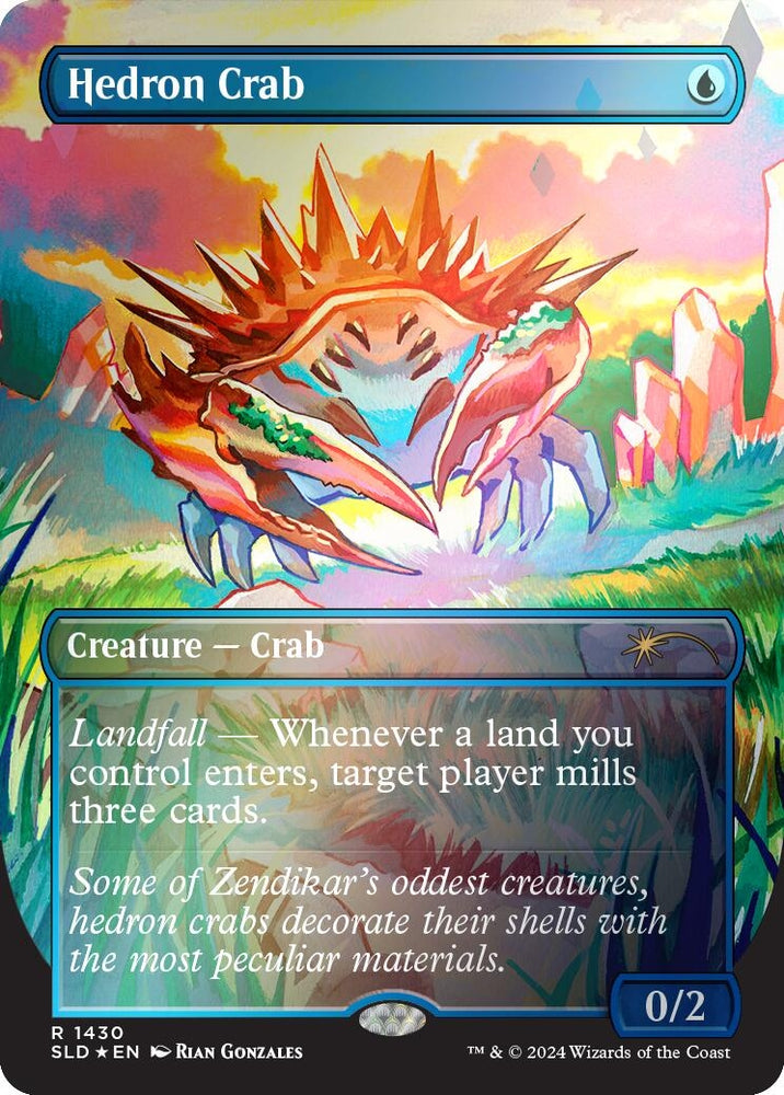 Image for Hedron Crab (Rainbow Foil) (1430) [Secret Lair Drop Series] - Magic: The Gathering